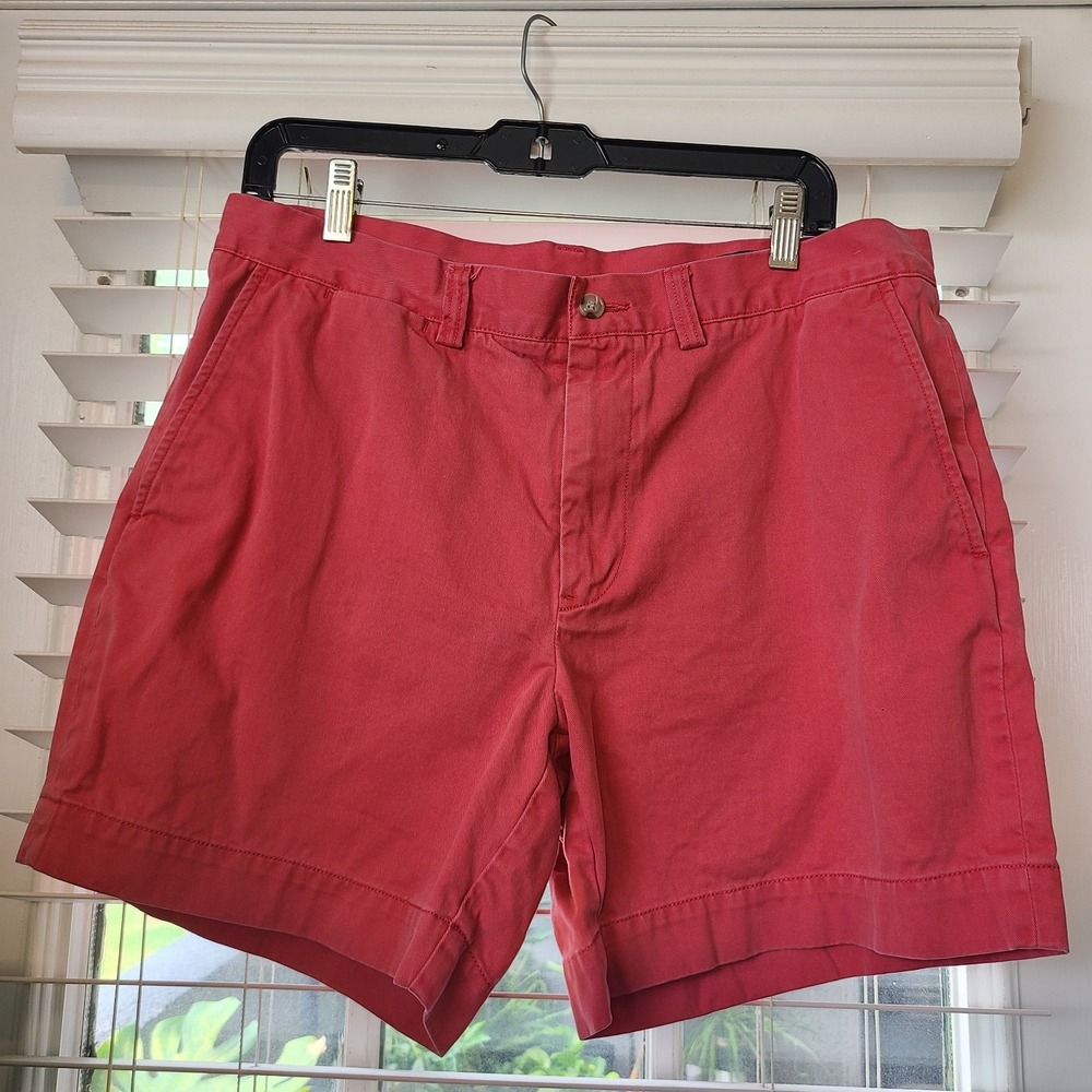 Polo Ralph Lauren Men's Classic Fit Shorts Size 34 Coral Salmon Chino Cotton